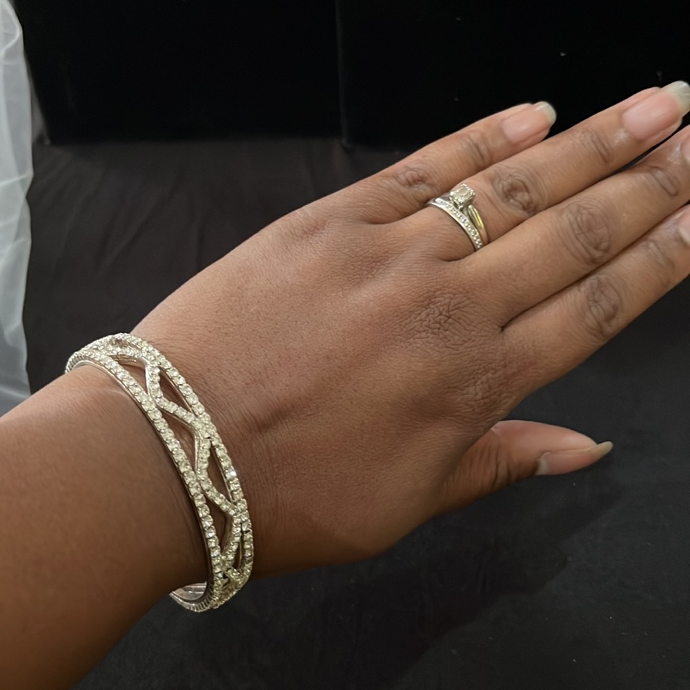 Rhinestone Bangle Bracelet